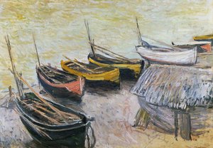 Barche sulla spiaggia, 1883 da Claude Monet